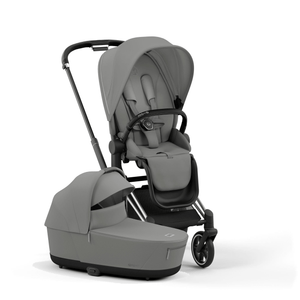 Cybex Pushchair Accessories Chrome Black Cybex Priam Pushchair & Carrycot - Mirage Grey