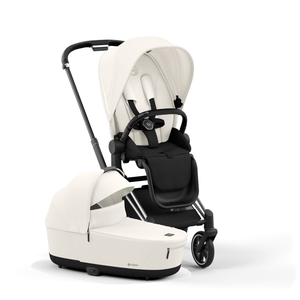 Cybex Pushchair Accessories Chrome Black Cybex Priam Pushchair & Carrycot - Off White