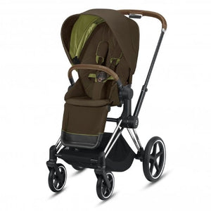 Cybex Pushchair Accessories Cybex Priam Pushchair - Chrome Brown/Khaki Green (Ex-Display)