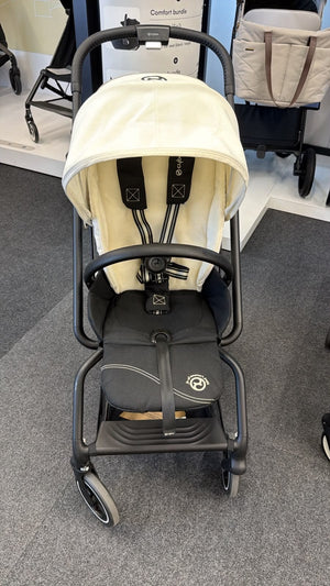 Cybex Pushchairs Cybex EEZY S Twist+2 Pushchair - Black/Canvas White (Ex-Display)