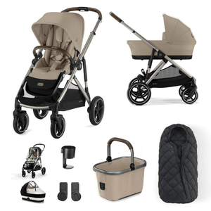 Cybex Pushchairs Cybex Gazelle Essential Bundle - Taupe / Almond Beige