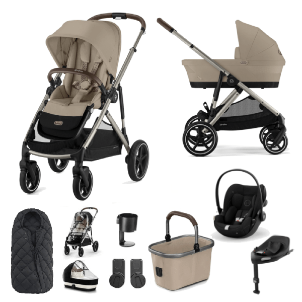 Cybex Pushchairs Cybex Gazelle S, Cloud G Travel System - Taupe / Almond Beige