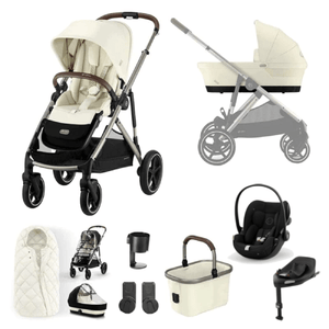 Cybex Pushchairs Cybex Gazelle S, Cloud G Travel System -  Taupe / Seashell Beige