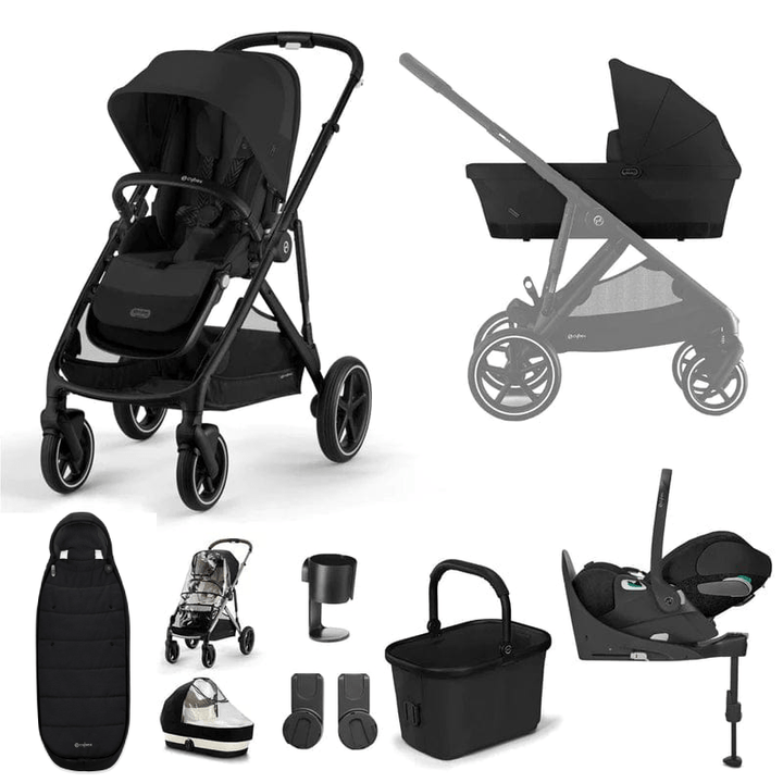 Cybex Pushchairs Cybex Gazelle S Luxury Bundle - Black / Moon Black