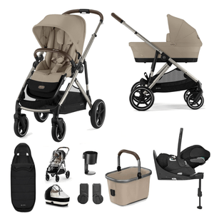 Cybex Pushchairs Cybex Gazelle S Luxury Bundle - Taupe / Almond Beige