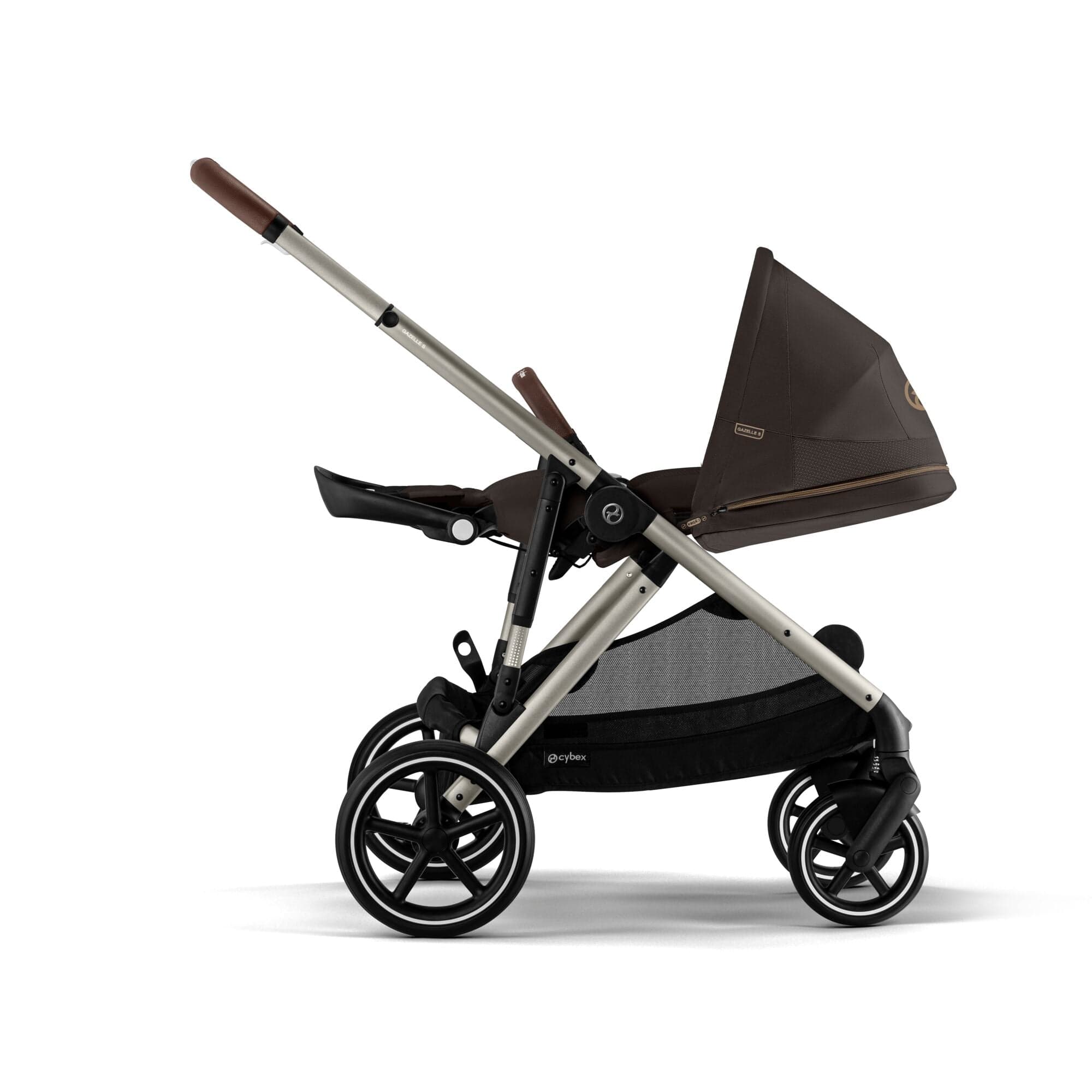 Cybex Gazelle S Twin Pushchair - Taupe / Chocolate Brown – UK Baby