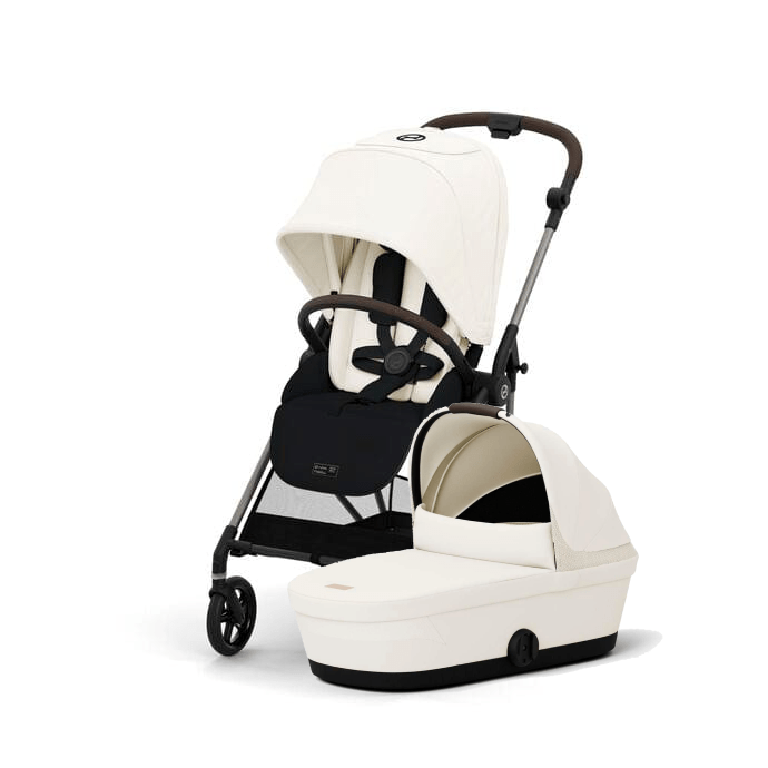 Cybex Pushchairs Cybex Melio Stroller & Carrycot - Canvas White (2024)