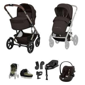 Cybex Travel Systems Chocolate Brown Cybex Talos S Lux (Cloud G3 Plus) Ultimate Travel System - Taupe/Chocolate Brown (2026)