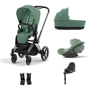 Cybex Travel Systems Chrome Black Cybex Priam (Cloud T) Travel System - Leaf Green