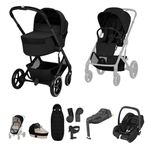 Cybex Travel Systems Cybex Balios S Lux (Cabriofix i-Size) Travel System - Moon Black (2026)