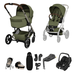 Cybex Travel Systems Cybex Balios S Lux (Cabriofix i-Size) Travel System - Moss Green (2026)
