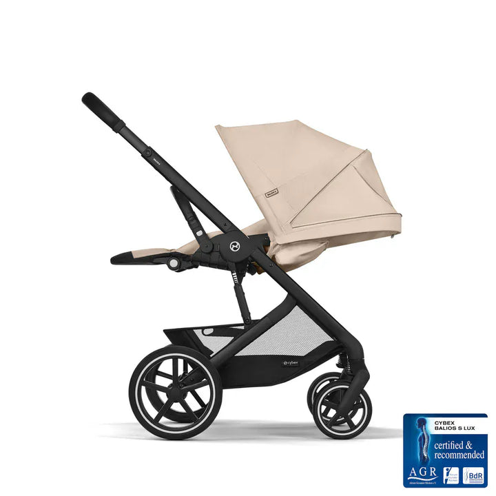 Cybex Travel Systems Cybex Balios S Lux (Cloud G Plus) Travel System with Base - Black/Almond Beige