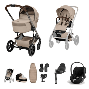 Cybex Travel Systems Cybex Balios S Lux (Cloud T) Travel System - Almond Beige (2026)