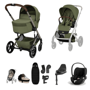 Cybex Travel Systems Cybex Balios S Lux (Cloud T) Travel System - Moss Green (2026)