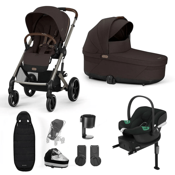 Cybex Travel Systems Cybex Balios S Lux Luxury Aton B2 Bundle - Taupe / Chocolate Brown