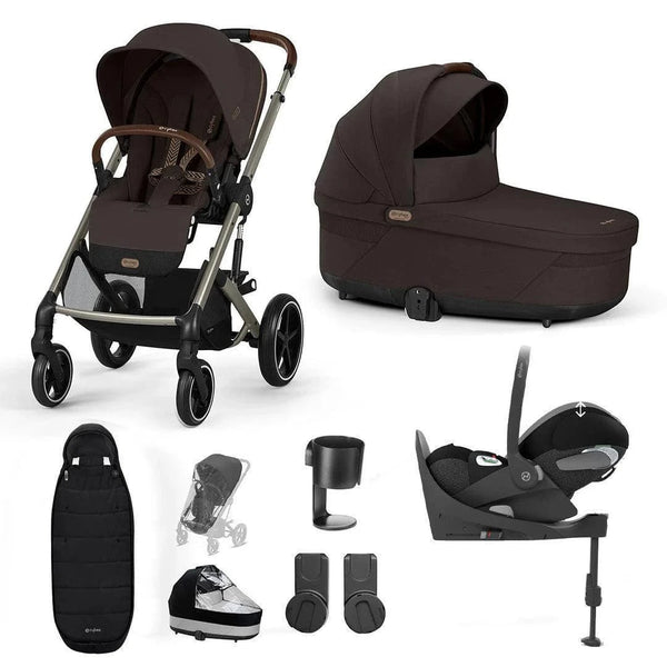 Cybex Travel Systems Cybex Balios S Lux Luxury Cloud T Bundle - Taupe / Chocolate Brown