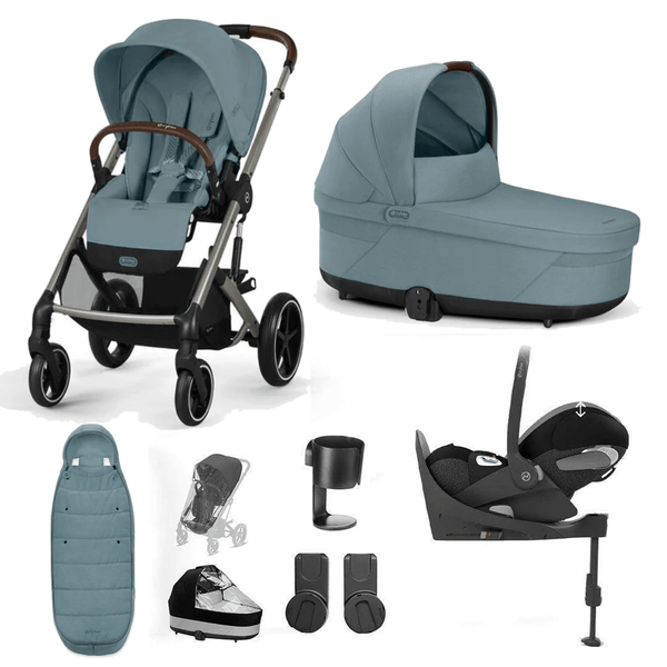 Cybex Travel Systems Cybex Balios S Lux Luxury Cloud T Bundle - Taupe / Stormy Blue