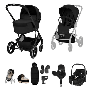 Cybex Travel Systems Cybex Balios S Lux (Pebble 360 PRO2) Travel System - Moon Black (2026)