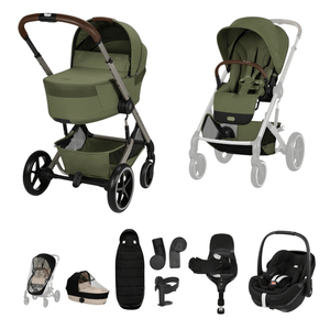 Cybex Travel Systems Cybex Balios S Lux (Pebble 360 PRO2) Travel System - Moss Green (2026)