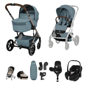 Cybex Travel Systems Cybex Balios S Lux (Pebble 360 PRO2) Travel System - Stormy Blue (2026)