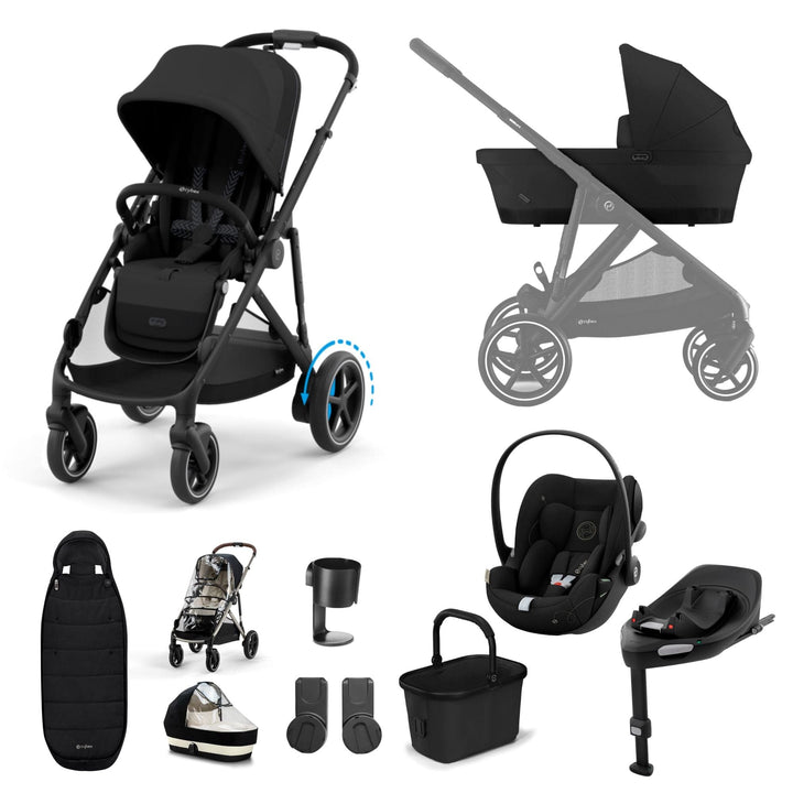 Cybex Travel Systems Cybex eGazelle S, Cloud G Travel System - Black/Moon Black