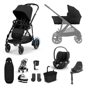 Cybex Travel Systems Cybex eGazelle S, Cloud T Travel System - Black/Moon Black