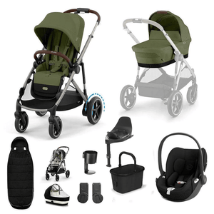 Cybex Travel Systems Cybex eGazelle S, Cloud T Travel System - Taupe / Moss Green