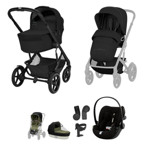Cybex Travel Systems Cybex Talos S Lux (Cloud G3 Plus) Travel System - Black/Moon Black (2026)