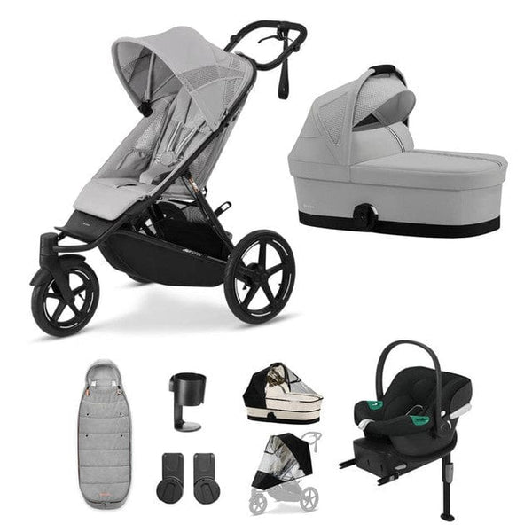 Cybex Wheels Cybex AVI Spin, Aton B2 Travel System - Fog Grey