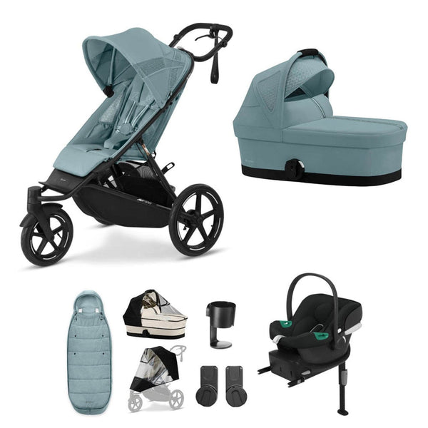 Cybex Wheels Cybex AVI Spin, Aton B2 Travel System - Stormy Blue