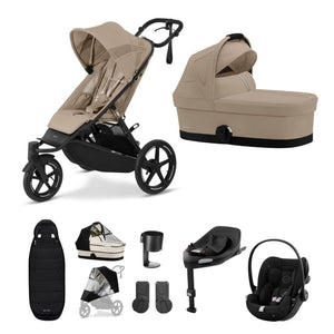 Cybex Wheels Cybex AVI Spin Luxury Cloud G Bundle - Almond Beige