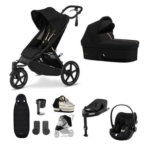 Cybex Wheels Cybex AVI Spin Luxury Cloud G Bundle - Moon Black