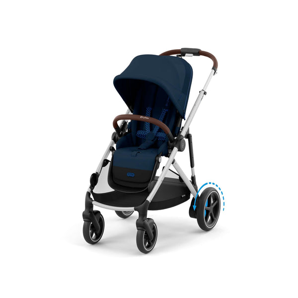 Cybex Wheels Cybex eGazelle S Pushchair - Silver/Ocean Blue