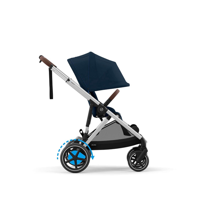 Cybex Wheels Cybex eGazelle S Pushchair - Silver/Ocean Blue