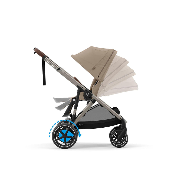 Cybex Wheels Cybex eGazelle S Pushchair - Taupe/Almond Beige