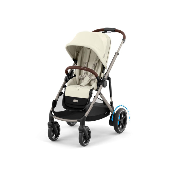 Cybex Wheels Cybex eGazelle S Pushchair - Taupe/Seashell Beige