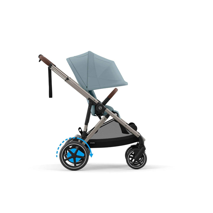 Cybex Wheels Cybex eGazelle S Pushchair - Taupe/Stormy Blue