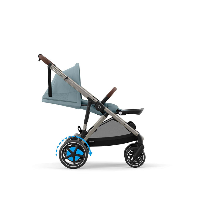 Cybex Wheels Cybex eGazelle S Pushchair - Taupe/Stormy Blue