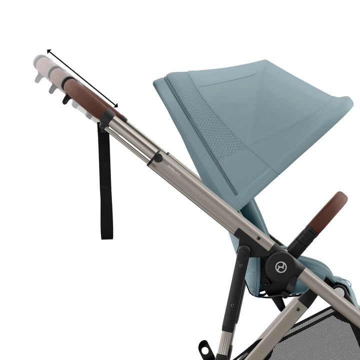 Cybex Wheels Cybex eGazelle S Pushchair - Taupe/Stormy Blue