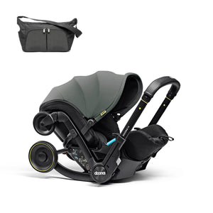 Doona Car Seat Bundle Doona X Infant Car Seat & Stroller with Essential Bag - Slate Green