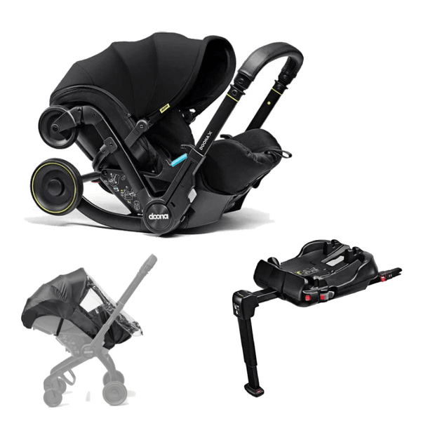 Doona Car Seat Doona X Infant Car Seat Essential Bundle - Nitro Black