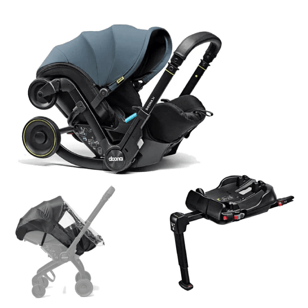 Doona X Infant Car Seat Essential Bundle Ocean Blue
