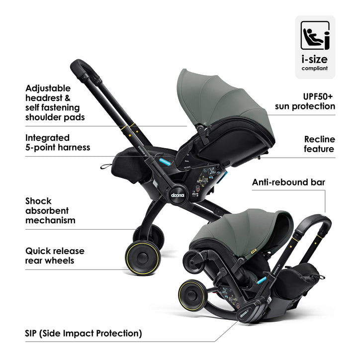Doona Car Seat Doona X Infant Car Seat & Stroller - Slate Green