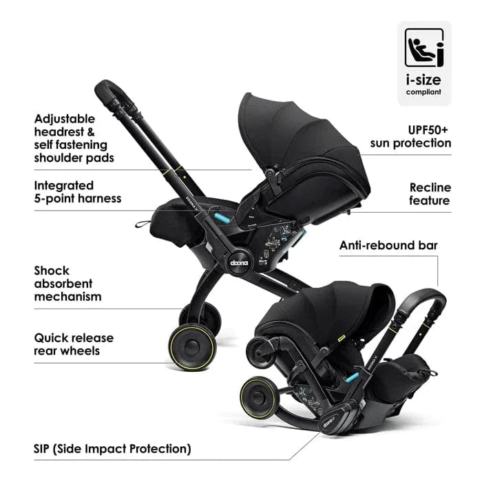 Doona Car Seat Doona X Infant Car Seat & Stroller with Base - Nitro Black