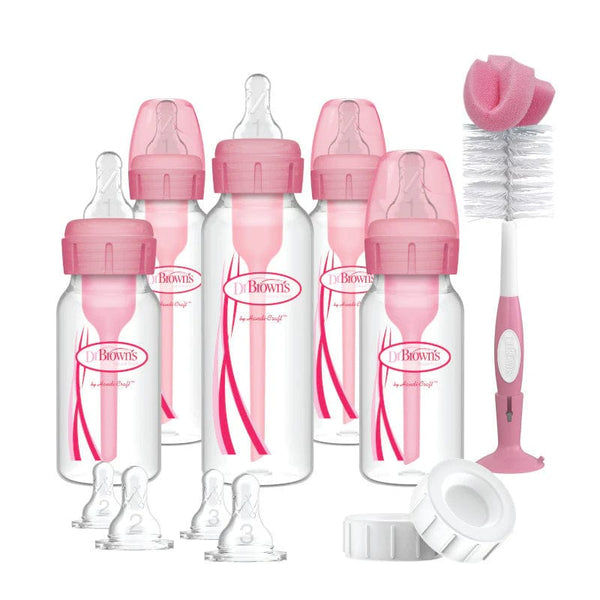 Dr Brown's Nursing & Feeding Dr Brown’s Narrow Neck Gift Set - Pink