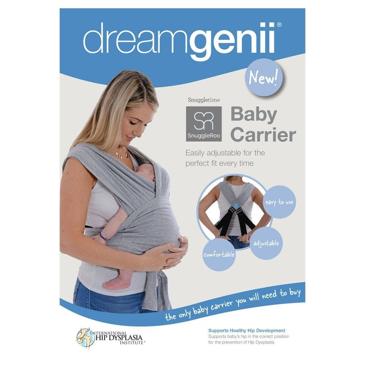 Dreamgenii Baby Carriers Dreamgenii Snuggleroo Baby Carrier - Light Grey