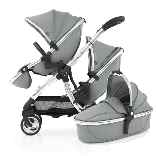 Egg double pushchairs Egg 2 Double Stroller - Monument Grey