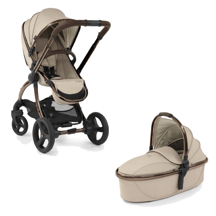 Egg Prams & Pushchairs Egg 2 Stroller , Carrycot & Liner (Black) - Feather Geo