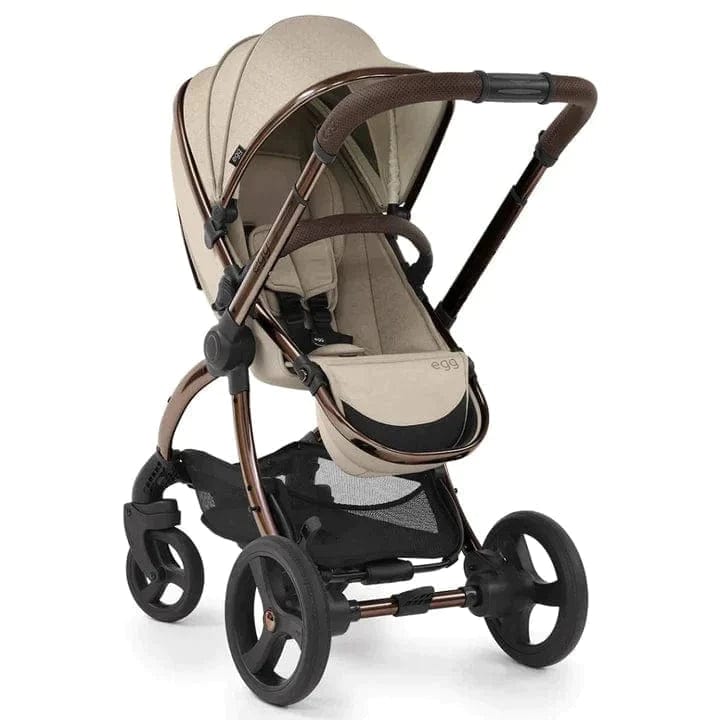 Egg Prams & Pushchairs Egg 2 Stroller , Carrycot & Liner (Black) - Feather Geo