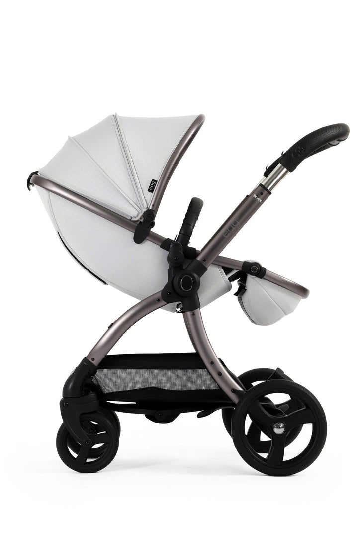 Egg Prams & Pushchairs Egg 3 Stroller and Carrycot - Houndstooth Silver